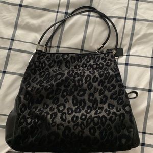Coach Purse-Leather and Velvet
